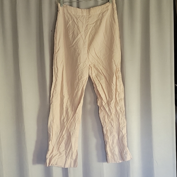 Pants - Elegant Cream Wide Leg Women's Pants
